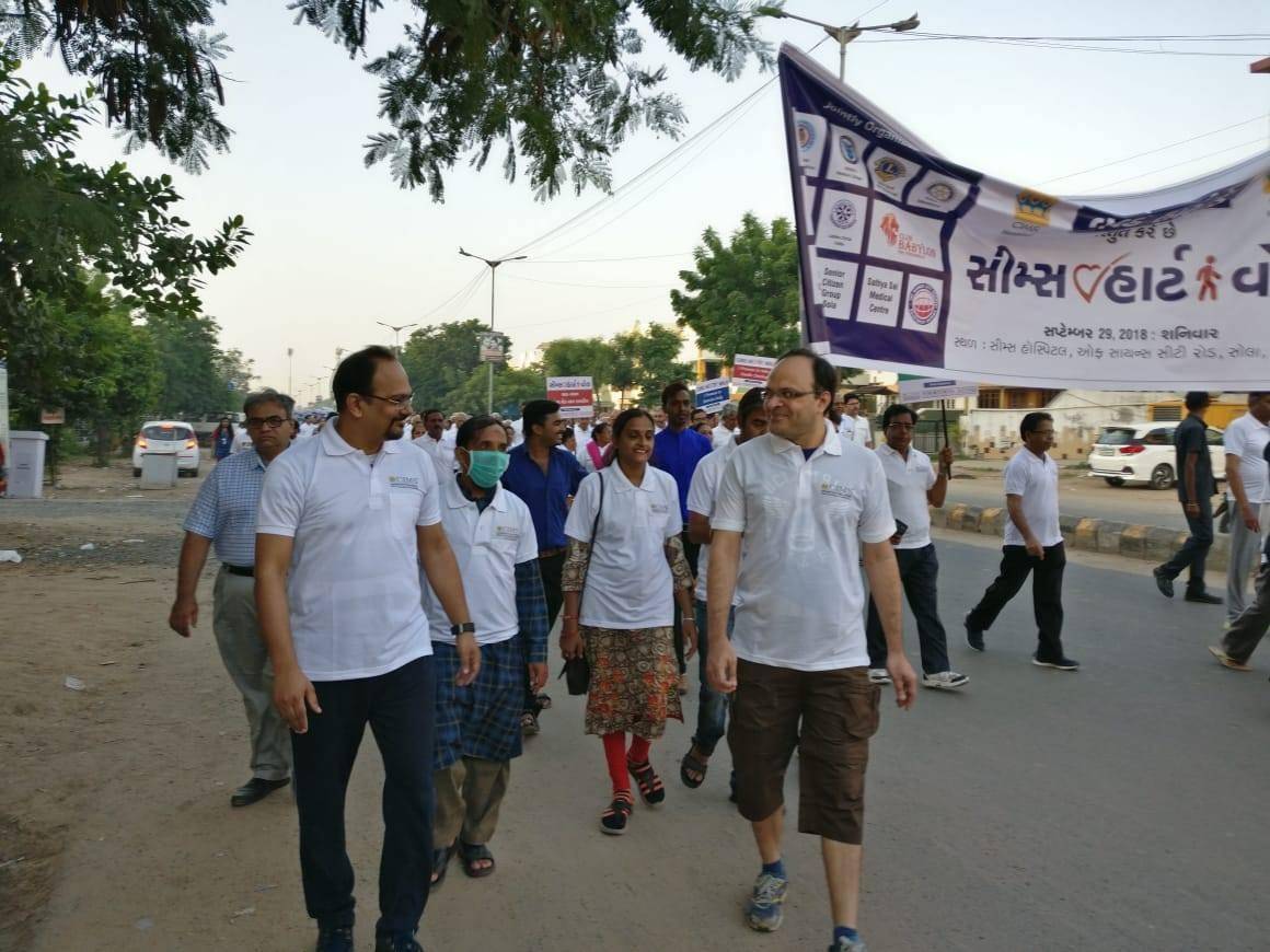 Today on the occasion of #WorldHeartDay we had CIMS Heart Walk and for the first time in #Gujarat